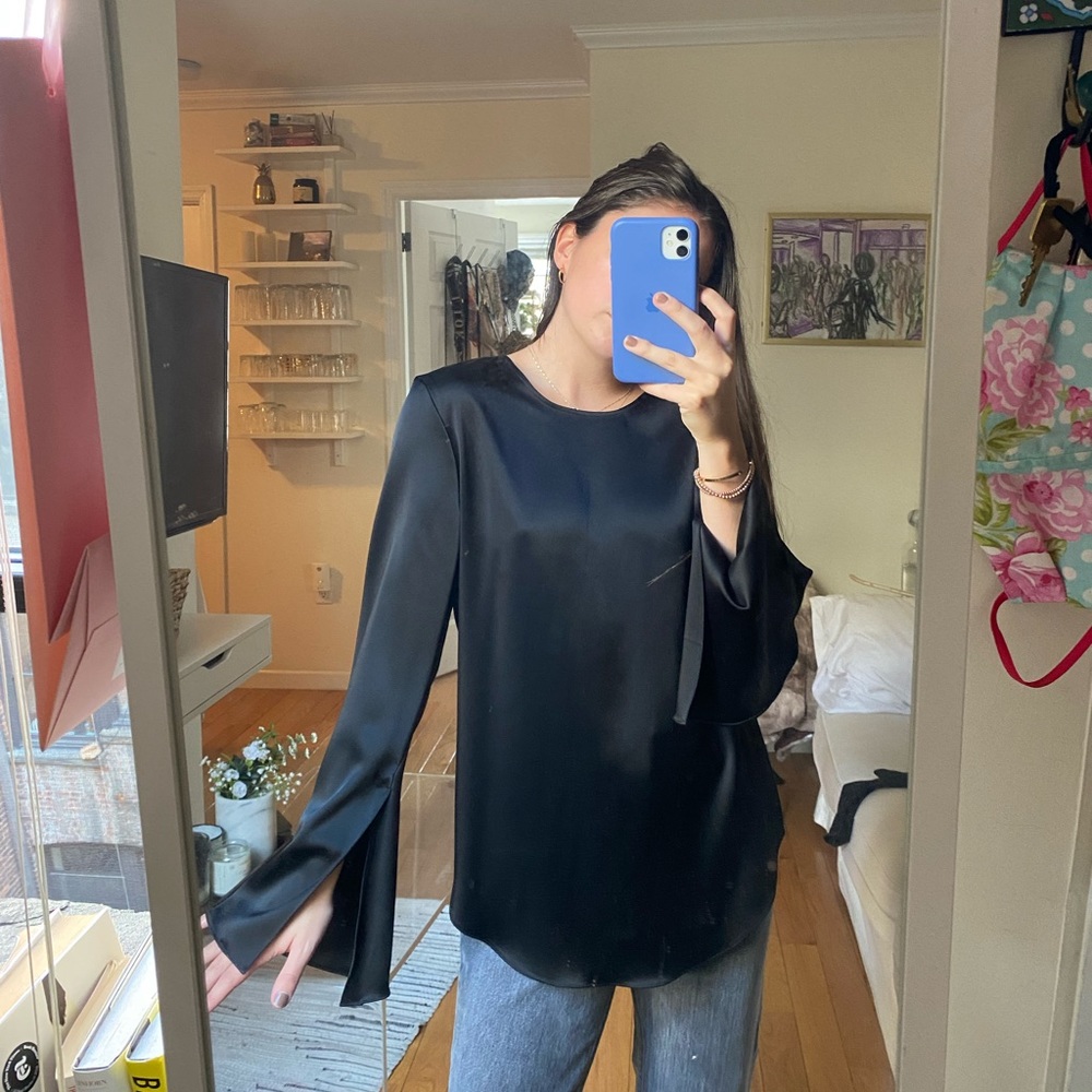 Theory silk blouse